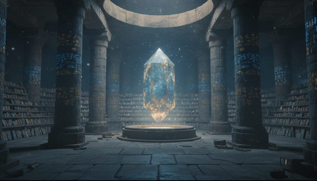 Amenti cidade subterrânea sob Egito com Sala dos Registros de Atlântida segundo Edgar Cayce conectando com prisão Dudael de Azazel