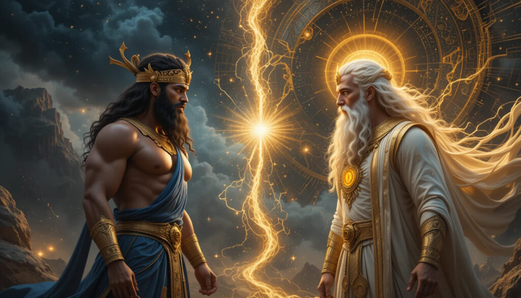 Anu supremo sumério e Elyon supremo hebraico face a face mostrando que são mesma entidade com nomes diferentes