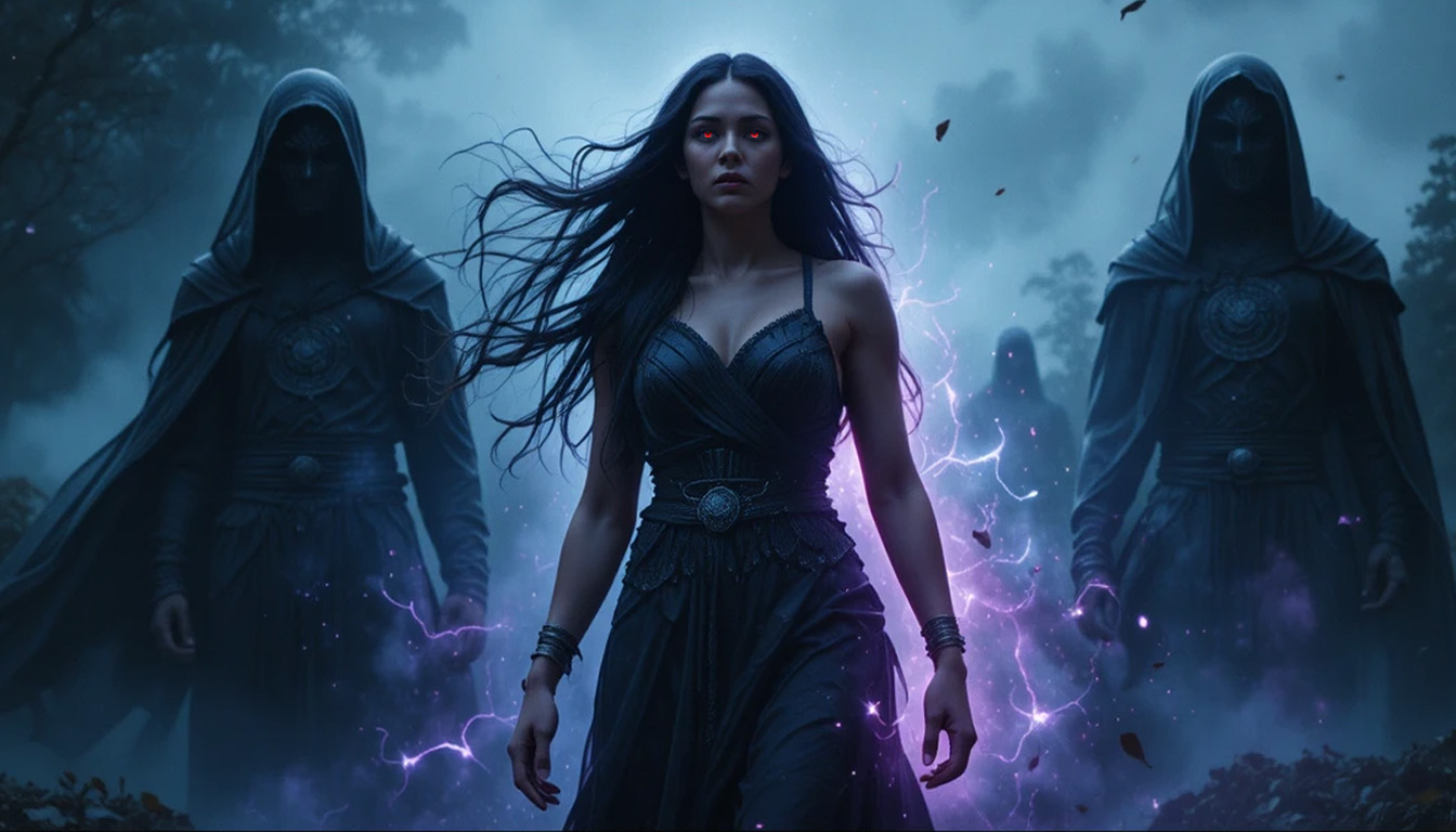 Lilith, primeira mulher, desafiando deuses, revelando linhagem pré-adâmica rebelde censurada da história.