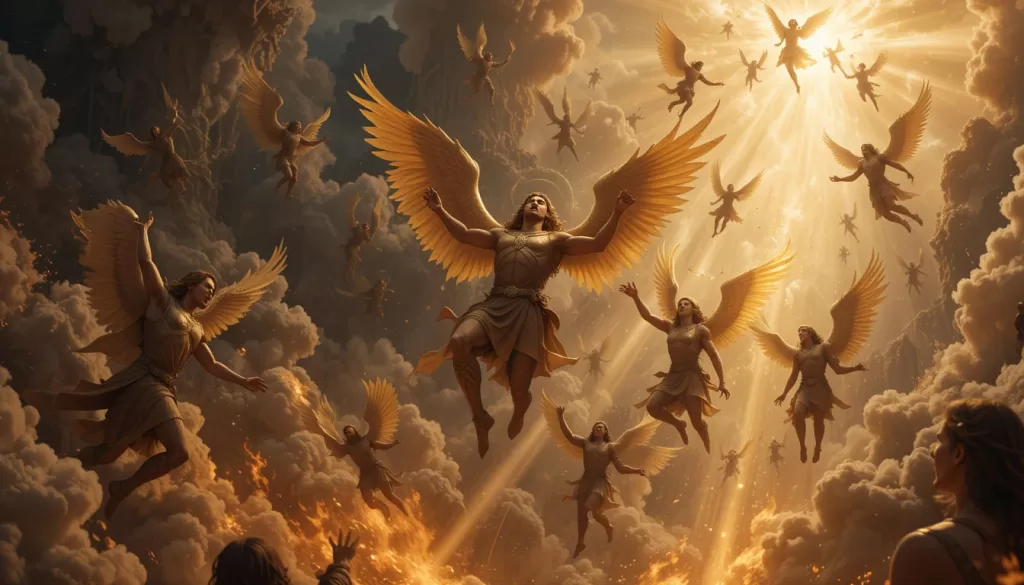 Anjos caídos Vigilantes Grigori Samyaza Azazel Nephilim Livro Enoque queda celestial Tartarus fogo eterno rebelião