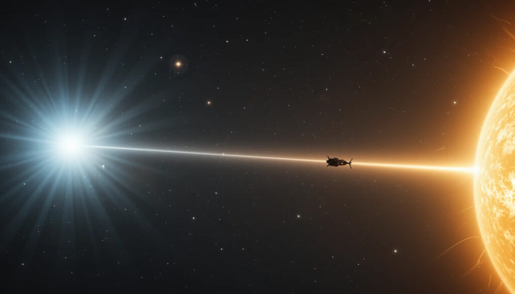 Ressonância harmônica entre Sírius e Sol mostrando rodovia cósmica que Nommo e outros seres usaram para chegar à Terra