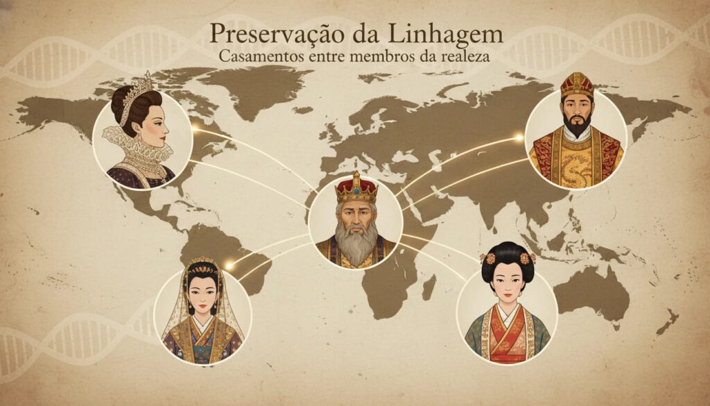 Linhagens reais globais casando entre si para preservar sangue híbrido incluindo Salomão com 700 esposas princesas