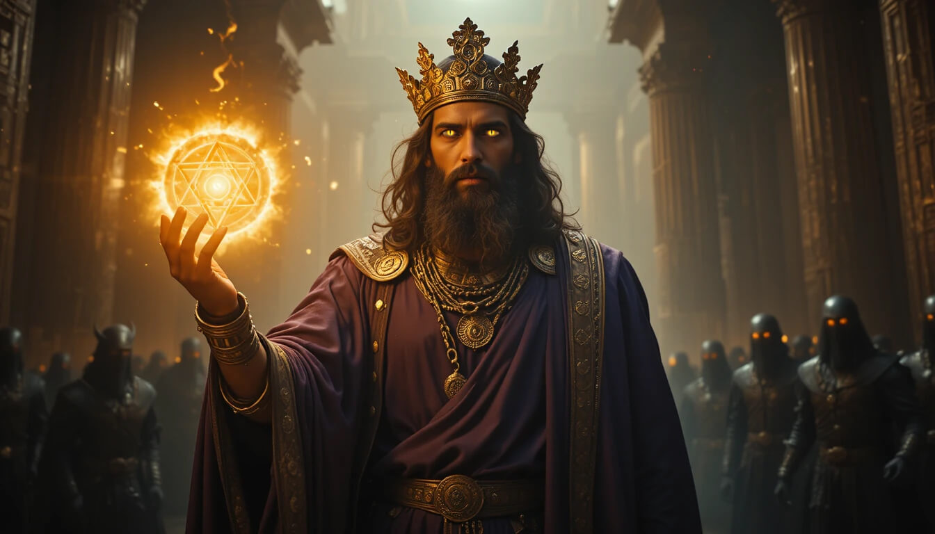 Salomão era um híbrido Nefilim controlando demônios com Selo hexagrama tecnologia alienígena dado por Vigilantes