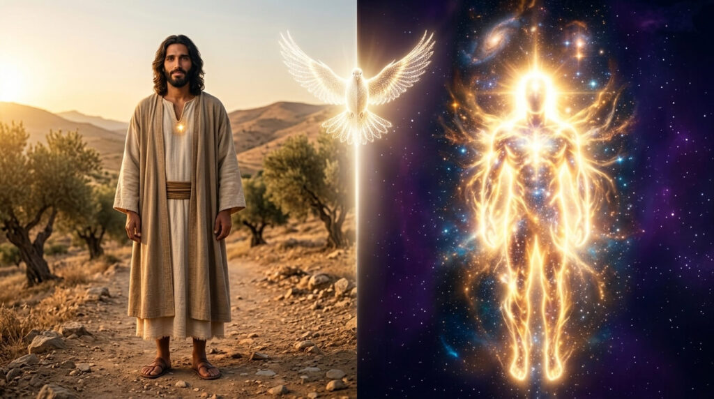 A distinção entre Jesus o homem e Cristo o Aeon gnóstico mostrando dois momentos diferentes que a teologia ortodoxa fundiu num único ser