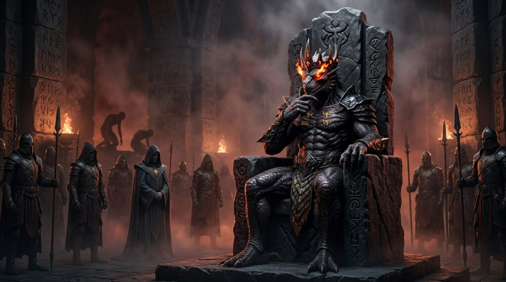 Samael, governante soberano desta dimensão, e parte de seu exército sombrio, conforme identificado na Ascensão de Isaías, não percebeu a chegada do Cristo