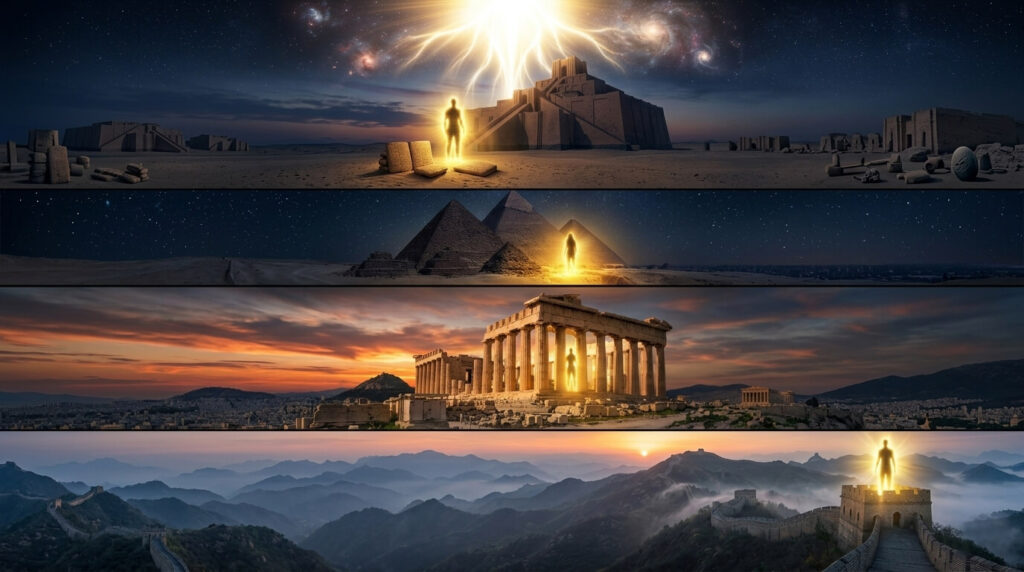 Seres da mesma ordem de Melquisedeque manifestados em diferentes épocas históricas como faróis da Fonte verdadeira completamente distintos da hierarquia dos Anunnaki e Arcontes"